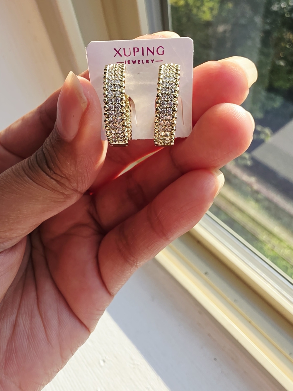 Hermosas Argollas Para Dama Oro Laminado 14k